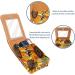 Travel Lipstick Organizer Case | Vintage Sunflower Portable Makeup Bag with Mirror | Ideal Cosmetic Storage for International Shipping - Buy Online on GoSupps.com
