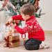 Christmas Reindeer Toddler Boys Sweater Cardigan | Xmas Winter Knit Top 18-24 Months Red - Buy Online on GoSupps.com
