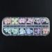 FEIlei 12 Grids Nail Art Crystal Nail Art Stones Rhinestone Manicure Nail Charms - Buy Online on GoSupps.com