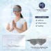 Kivik Weighted Eye Mask for Men Women - Adjustable Strap, Cooling Heat Therapy, Pain Relief - Gray - Buy Online on GoSupps.com