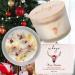 Christmas Candle: Natural Soy 3 Wick Candle with Healing Crystals & Flowers in Gift Box - Apple Cinnamon Scent | 55+ Hours Burning | Perfect Christmas Gift - Buy Online on GoSupps.com