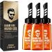 2 in 1 Hair Wax Gel With Comb Men Hair Setting Gel with Dip Comb Long Lasting Lightweight Hair Styling Gel for Men (3PCS)