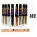 Italia-Deluxe 8pcs Glam Glitz Liquid Eyeliner Set - Silver Gold Glitter Colors 2308A + Free ZipBag - Buy Online on GoSupps.com