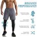 WIRIST 2 in 1 Running Pants for Men - Grey X-Large | Workout Compression Gym Athletic Shorts Leggings with Pocket - Buy Online on GoSupps.com