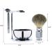 Jolitac Wet Shaving Kit for Men - Complete Grooming Set with Badger Hair Brush Stainless Steel Bowl & Double Edge Safety Razor - Perfect Gift - Buy Online on GoSupps.com