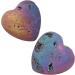 Nupuyai Rainbow Agate Geode Heart Palm Worry Stone for Chakra Reiki Healing - 40mm - Buy Online on GoSupps.com