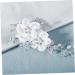 FRCOLOR Chiffon Flower Comb Flower Hair Accessories European and American Hair Combs Wedding Hair Comb Bridal Headdress Wedding Hair Accessories Handmade Hair Combs Bride The Flowers Veil - Buy Online on GoSupps.com