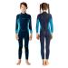 Vofiw Kids Wetsuit for Girls Boys Toddlers Youth Wetsuit Kids 2.5mm Neoprene Long Sleeve Back Zip Wet Suits for Surfing Swimming Diving Snorkeling Navy-2.5mm 8