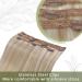 Runature 40cm Ash Blonde Clip In Remy Hair Extensions - 3Pcs Real Hair 50g Color #18AP60 - Buy Online on GoSupps.com