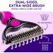 H&A PETCARE Double-Sided Deshedding and Dematting Comb for Long Haired Cats and Dogs Deshedding Tool And Grooming Brush For Furry Pets (Pink) - Buy Online on GoSupps.com