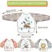 Shop LISOPO Baby Bibs - Waterproof Sleeved Bibs for 6-36 Months | 3pcs Washable & Durable - Buy Online on GoSupps.com