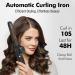 Rotating Curling Iron 1 Inch | Automatic Professional Curler for Beach Waves & Instant Heat | Ideal for Short & Long Hair - Black - Buy Online on GoSupps.com