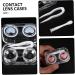 Buy Homsfou 4-Pack Contact Lens Containers & Travel Case - Glossy Makeup Mirror & Solution Holder - Perfect for Travel - Buy Online on GoSupps.com