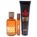 Dsquared2 Wood Men 3 Pc Gift Set 3.4oz EDT Spray 0.3oz EDT Spray 5.0oz Bath and Shower Gel - Buy Online on GoSupps.com