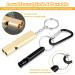 Aluminum Safety Whistle with Lanyard - Loud Double-Tube Survival Whistle for Outdoor Activities - 10 Pack Multicolor Whistles - Buy Online on GoSupps.com