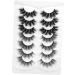 minkissy 7 Pairs Eyelashes Fake Eyelash Manga Lashes Cluster Natural Look Wispy Fake Eye Lashes Realistic Lashes Bulk Clear Lash Band Fake Lashes False Lashes Fiber 3d Accessories Fluffy - Buy Online on GoSupps.com