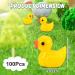 100Pcs Mini Resin Ducks Realistic Micro Landscape Ornament | Cute Baby Bath Toy | Aquarium & Dollhouse Decor - Yellow - Buy Online on GoSupps.com