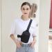 Hatriel Waterproof Sling Chest Crossbody Bag - Lightweight Shoulder Backpack for Men & Women - Ideal for Hiking Cycling & Travel (Black) - Buy Online on GoSupps.com