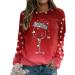 Women's Christmas Snowman Penguin Sweatshirt | Red Xmas Jumper | Winter Raglan Top - Buy Online on GoSupps.com