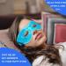Reusable Gel Eye Mask for Puffiness/Dark Circles/Headaches/ Stress Relief - Hot/Cold Therapy for Eyes - 2PCS Blue Gel Bead Eye Mask - Buy Online on GoSupps.com