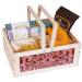 Ghasitaram Gifts Lohri Gifts Lohri Sweets Gachak Hampers Lohri Wooden Lazer Basket