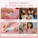 Medium Long Square Pink White Gradient Press on Nails | Full Cover Fake Nails for DIY Manicure | Christmas Nail Art Tips - Buy Online on GoSupps.com