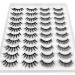 Dysilk 20 Pairs Cat Eye 6D Fake Eyelashes | Self-Adhesive Fluffy Mink Lashes - Reusable False Eyelash Sets | 2 Styles 2021 - Shop Internationally - Buy Online on GoSupps.com