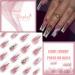 Light Luxury French Tips Press on Nails with Rhinestones | Glossy Glitter Coffin Length Acrylic Nails - Full Cover Stick-On Nails for Women & Girls - Buy Online on GoSupps.com