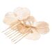 VINTORKY bridal headpiece clips for hair girl headpiece hair comb clip metal hair comb headpiece for wedding decoration flower hair comb bridal hair accessory bride alloy accessories wild