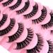 Buy 10 Couples 3D Russian False Eyelashes - Natural Look Curly Cat Eye D-Curl 22 | International Shipping Available - Buy Online on GoSupps.com