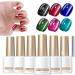  demaxiyad Gel Polish - Magnetic Gel 6 Colors for French Tip Manicure | Sculpting Polish for Manicure - for Autumn Halloween Christmas Makeup Parties Holidays Weddings - Buy Online on GoSupps.com