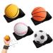 Chennan 4 piece Wrist Rebound Balls 6cm Ball on wrist practical sports wrist ball ball with cord for relieving stiff fingers football basketball baseball tennis