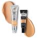 IT Cosmetics CC+ Cream with SPF 50+ Natural Finish Full Coverage Foundation (Neutral Medium - 1.08 fl oz) & Bye Bye Undereye Concealer Anti-Aging Makeup (23.5 Medium Amber - 0.4 fl oz)