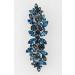 Faship Navy Blue Rhinestone Floral Hair Barrette Clip - Stunning Crystal Accessory - Buy Online on GoSupps.com