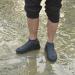 Waterproof Reusable Foldable Shoe Covers with Zipper - XL Black Overshoes for Kids, Men, and Women - Non-Slip Rain Shoe Protectors - Buy Online on GoSupps.com