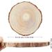 17 PCS 5.1-5.5 Inch Unfinished Wood Slices Craft Kit with Tree Bark - Perfect for Christmas Ornaments, Rustic Wedding Decor & Crafts - Circles Wood Discs Centerpieces - Buy Online on GoSupps.com