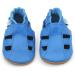 Dotty Fish Soft Leather Baby Shoes | Toddler Sandals | Non-Slip Suede Soles | Sky Blue | 0-6 Months to 3-4 Years - Buy Online on GoSupps.com