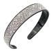 BAHABY Rhinestone Headband Plastic Headbands Sparkly Teeth Comb Headband Crystal Hairbands Fashion Hairband Hair Accessories for Women Girls (Silver)