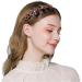 Double Bangs Hairstyle Hairpin 2pcs Hairpin Headbands Twist and Clip Headband/Korean Braided Headband/Hairpin Hair Band/DIY Hairband Non-slip/Double Layer Twist Plait Headband for Women Girls Black Brown - Buy Online on GoSupps.com