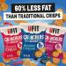 UFIT Crunchers Popped Chips High Protein Healthy Crisps - Smokin' BBQ Flavour (Box of 18 x 35g) - Buy Online on GoSupps.com