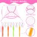6-Piece Highlight Hair Cap Set with Needles | Salon Hair Coloring & Highlighting Dye Cap Kit | Hairdressing Tool in Purple, Blue, Pink - Buy Online on GoSupps.com