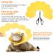 TrelaCo 3-Piece Adjustable Cat Recovery Collar - Sunflower Design for Cats, Kittens, Puppies, and Rabbits - Prevent Biting and Scratching - Medium Size - Buy Online on GoSupps.com