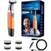 Buy Waterproof Electric Razor & Beard Trimmer for Men & Women - Cordless USB Rechargeable Hair Groomer in Orange - Buy Online on GoSupps.com