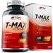 T-MAX for Men - 120 T-Booster Capsules - UK Formulated Premium Supplement - Ingredients Contribute to Normal Testosterone Levels & Reduction in Fatigue - Multi-Complex Formula