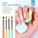SAVILAND 6PCS Nail Art Brushes Set - Multi-Functional Gel Nail Brush Tools for Nail Design Extension & Liner - Ideal for DIY Nail Art in Vibrant Colors - Buy Online on GoSupps.com