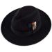 FADACHY Classic Fedora Hat - Wide Brim Felt Panama Dress Hat for Men & Women - Large - Black - Buy Online on GoSupps.com