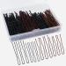 200 pieces of hairpins 5cm & 6cm bobby pins brown metal hair clips U-shaped hairpins black with storage box for women girls hair styling