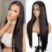 Joedir 13x4 lace front wig long straight wigs for black women free part lace frontally plucked with baby hair light yaki synthetic hair wig for women 76 cm f5/6a
