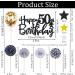 Personalised Happy 50th Birthday Cake Toppers Black for Men Women Him Her Happy Birthday Sign for Cake 12p Glitter Cupcake Topper Cake Topper Kit 50th Birthday Cake Decoration for 50th Birthday Party 50th Black - Buy Online on GoSupps.com