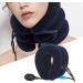 Oshhni 3 Tier Neck Stretcher Neck Support Inflatable Personal Use Alleviate Discomfort Traction Pillow Head Brace for Office Car Old blue - Buy Online on GoSupps.com